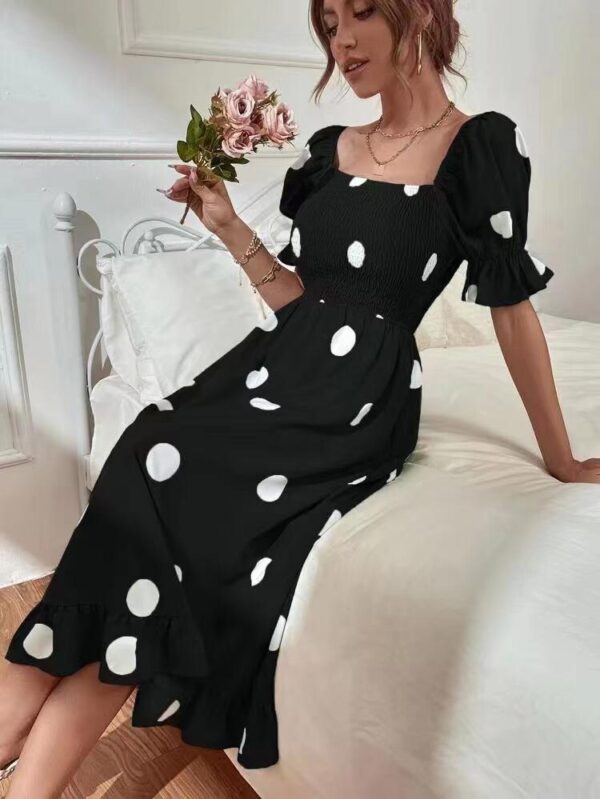 Elegant Polka Dot Black - Image 6