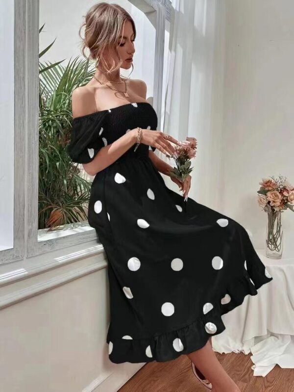 Elegant Polka Dot Black - Image 4