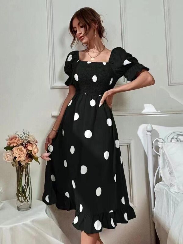 Elegant Polka Dot Black - Image 3