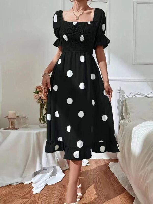 Elegant Polka Dot Black - Image 2